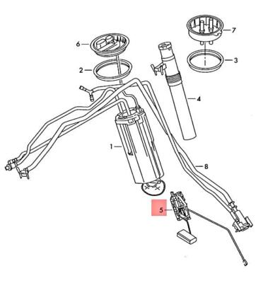 NEW FUEL GAUGE SENSOR RIGHT VW PHAETON 3D 3D0919673G ORIGINAL