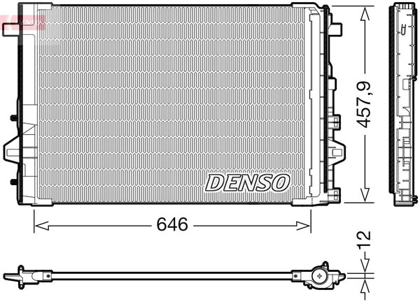 Denso Kondensator Klimaanlage Mit Trockner FüR Mercedes-Benz A-Klasse W176-image