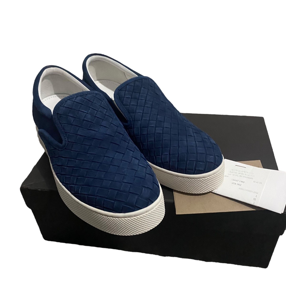 Bottega Veneta Baby Blue Quilted Suede Slip-On Loafers Bottega Veneta Bottega Veneta Slip On Shoes | Grailed main image 4