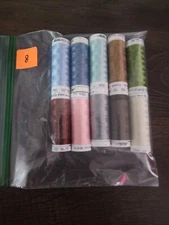 Mettler Sewing Thread Lot of 10 Assorted Spools. Lot # 8