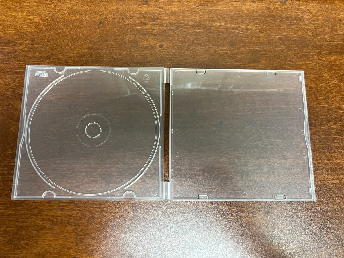 100 Count Super Slim CD Clear Poly Cases | eBay