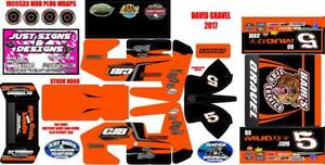 1RC SPRINT WRAP DAVID GRAVEL 2017 THEME WRAP KIT 1x18 SCALE | eBay