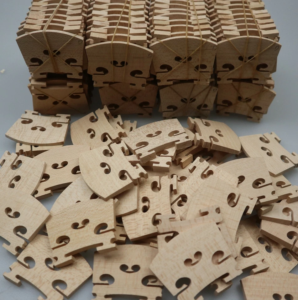 30 piezas Buen puente para violas de 15" y 16", ancho de pies 46 mm y 48 mm, piezas de viola Foto 4 de 4