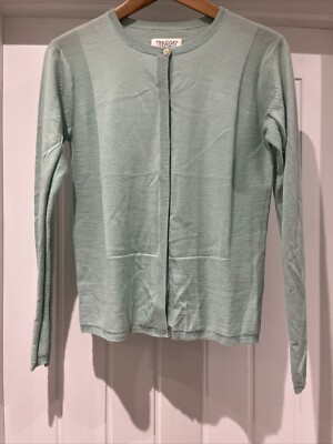 Toast Strickjacke UK 8 mintgrün Kaschmir Wolle Mix Feinstrick