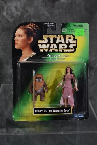 Kenner Power Of The Force Vintage 90s Princess Leia & Wicket Ewok Action Figure