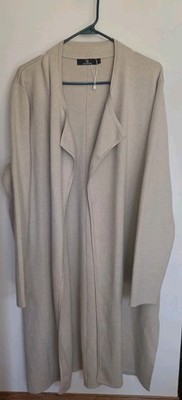 LILLUSORY Long Dressy Fall Oversized Cozy Cardigan Sweaters Women's M Caramel