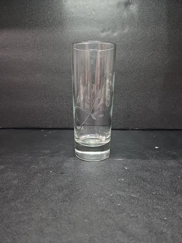 Princess House Heritage Tumbler, 6.25" Cooler Glass, Vintage Floral Glassware