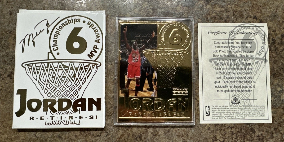 Michael Jordan 24kt Gold Card for sale | eBay