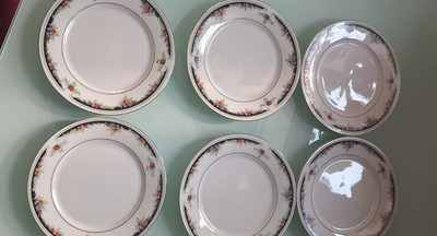 6  Kuchen Teller China Pearl Porzellan Teller Servier Teller Made in china