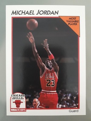 1992 McDonald's NBA Hoops Superstar Set Michael Jordan MVP #5 Chicago Bulls