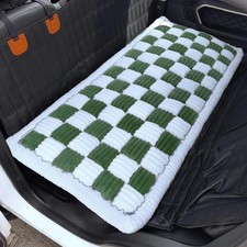 Dog Car Seat Cover for Back Seat, Plaid Backseat Pet Bed Mat, Non-Slip Travel...