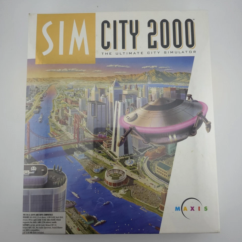 SimCity 2000: The Ultimate City Simulator, 1993, Big Box, New & Sealed - Image 2 of 4