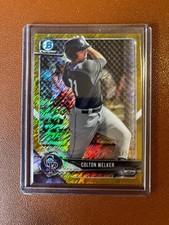 2018 Bowman - Chrome Prospect Autographs Colton Welker #CPA-CW Gold Shimmer /50