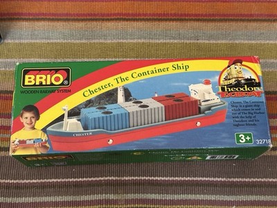 32718 BRIO Wooden Train Theodore Tugboat Chester the Container Ship! NIB! Thomas