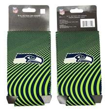 SEATTLE SEAHAWKS NFL NEOPRENE 12oz SLIM CAN COOLER KOOZIE FREE SHIP