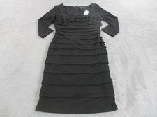 White House Black Market Little Black Dress Slimming Long Sleeve Size 8 NWT