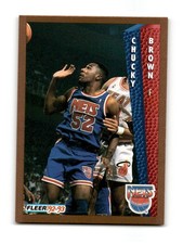 1992-93 Fleer Fleer Chucky Brown #386 New Jersey Nets ~03881