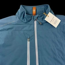 Peter Millar Crown Performance Weld Hybird Quarter Zip Quilted Jacket $225 Small