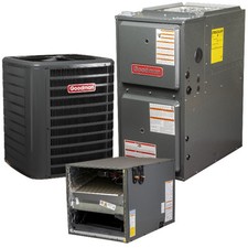 R32 Goodman 4 Ton 15.2 SEER2 100,000 96% Horizontal AC Gas Furnace Split System