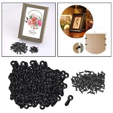 Black Frame Turn Buttons Fixing Photo Frame Hardware Backing Clips and 300