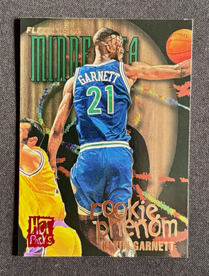 Kevin Garnett 1995-96 Fleer Rookie Phenom Hot Pack RC Rookie Timberwolves