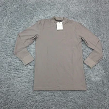 Duluth Trading Co Base Layer Shirt Mens Medium Gray Buck Naked Mock Neck NWT