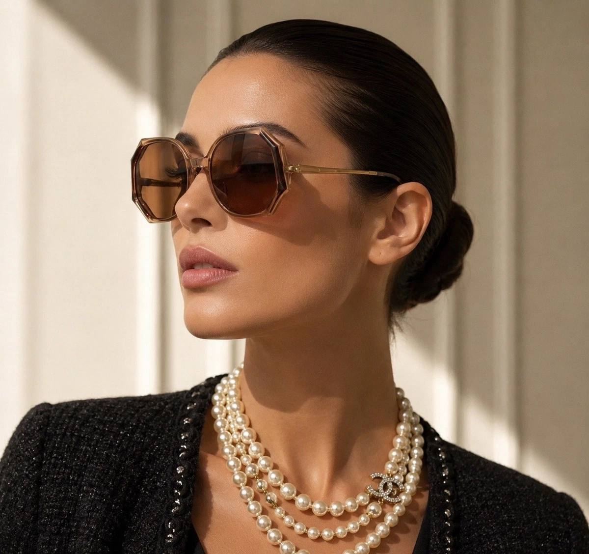 Pink Oval Vintage Sunglasses for sale | eBay display picture 2
