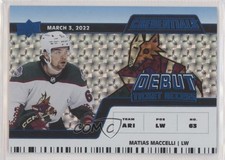 2022 Credentials Debut Ticket Access Horizontal Blue 84/99 Matias Maccelli 0i6