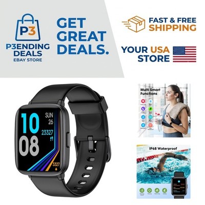 Bluetooth Fitness Watch: Multi-Sport Tracker with Heart Rate &  Waterproof