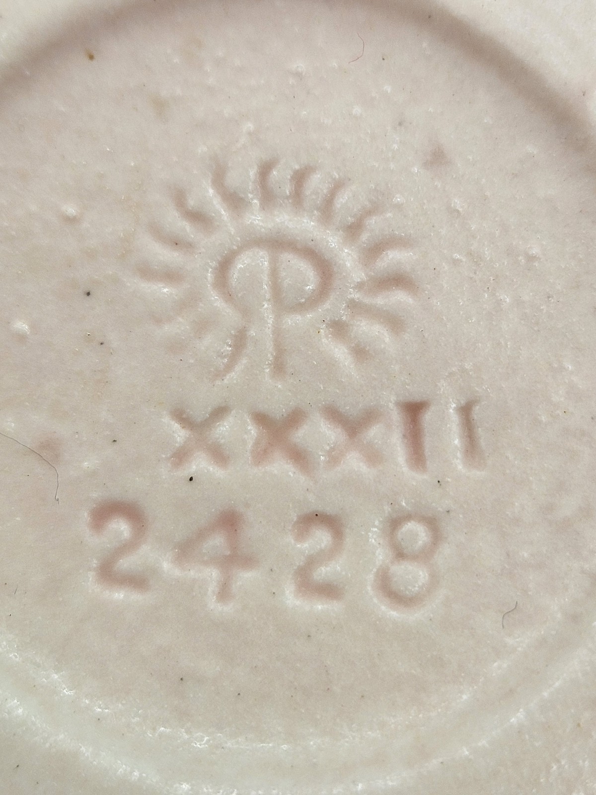 1932 Rookwood XXXII Pottery Dusty Pink 5.5" Art & Craft/Mission Vase #2428 - EUC