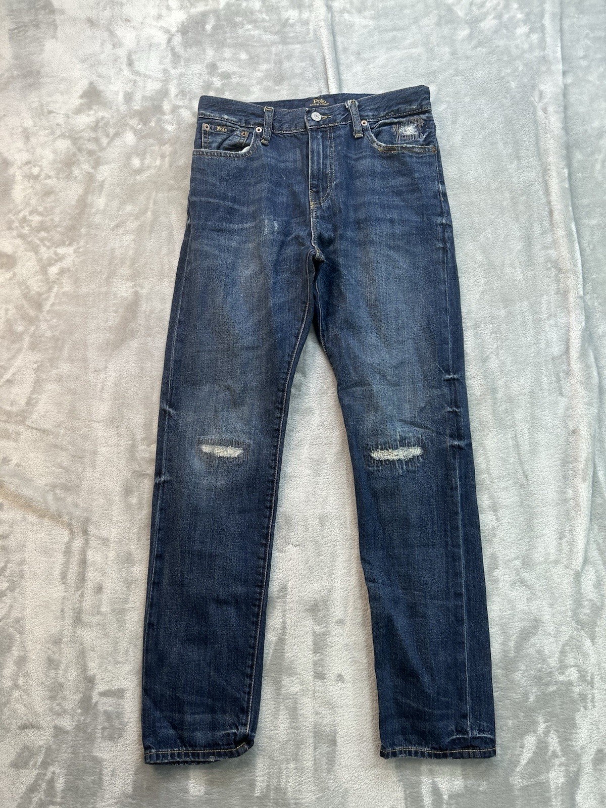 Boys Youth Sz Lg 14-16 Blue The Sullivan Slim Mid Rise