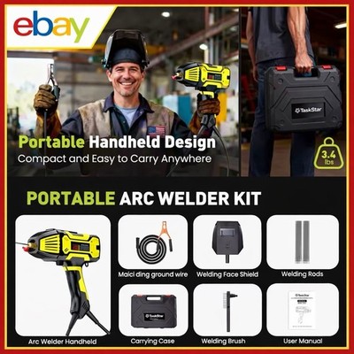 Portable ARC Welder 20-200A IGBT Handheld Stick Welding Machine Kit 110V