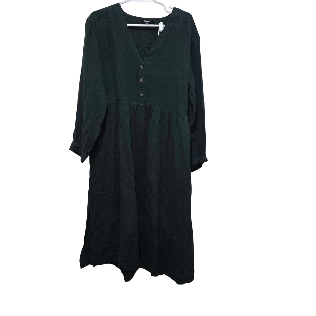 green emerald velvet dress Dress Casual Short By Madewell In Green, Size: S main image 1