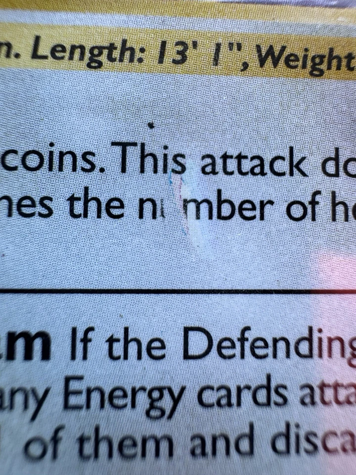 1st Edition Dragonair Rainbow Error 18/102 - Base Set - Ink Smudge Misprint - Image 2 of 4