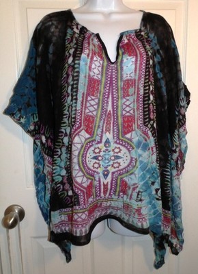 Lovely Multicolor SACRED THREADS Poncho - Free Size/One Size