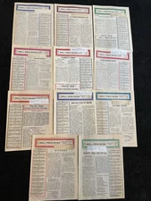 VTG RARE Len Fulton 192-203 SMALL PRESS REVIEW 11 Issues Complete Year 1989 K4