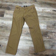 DENALI Delta Khaki Technical Pants Flex Waist Stretch Men s 34/32
