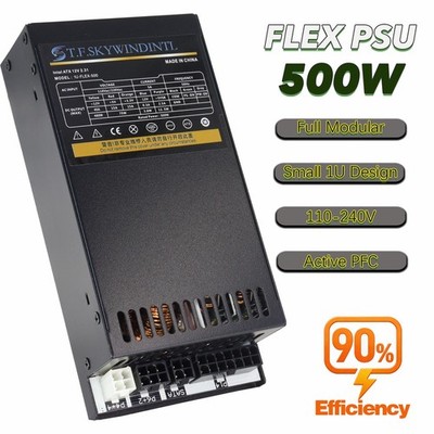 Flex ATX 500W netzteil Modulares Small 1U PC PSU, 110-220V, 90% Efficiency
