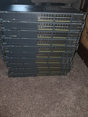 Cisco Catalyst 24-Port Gigabit Ethernet Switch WS-C2960X-24TS-L  STACK EARS
