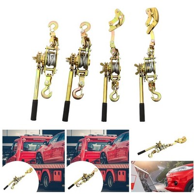 Rope Grip Puller Manual Hand Crank Winch Lightweight Multipurpose Rope Tightener