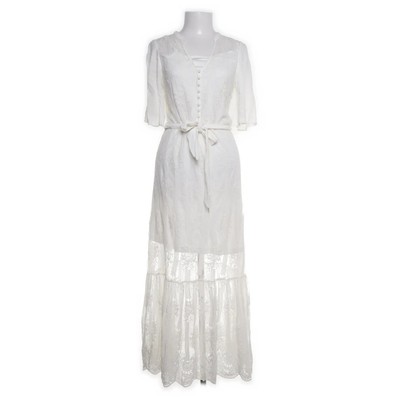 Vintage Stories, Maxikleid, Größe: 36, Weiß #ETq