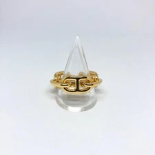 Hermes Chaine d'Ancre Gold Scarf Ring Used Jewelry Accessories