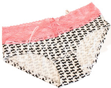 Victoria's Secret Vintage Panties Panty Small Low Rise Hiphugger Lace Terrier Ne