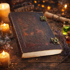 Leather Journal 7x5 Handmade Vintage Diary Notebook Double Lock 200 Blank Pages