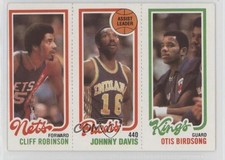 1980-81 Topps Johnny Davis Otis Birdsong Cliff Robinson #125-114-161 0d08
