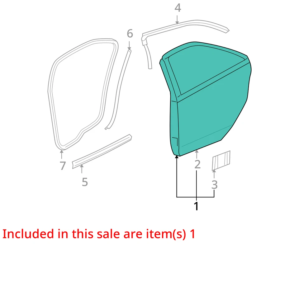 SE ADAPTA A PONTIAC G6 2005-2010 PUERTA ASM RR SI 25847898 - NUEVO OEM 25847898 Foto 2 de 3