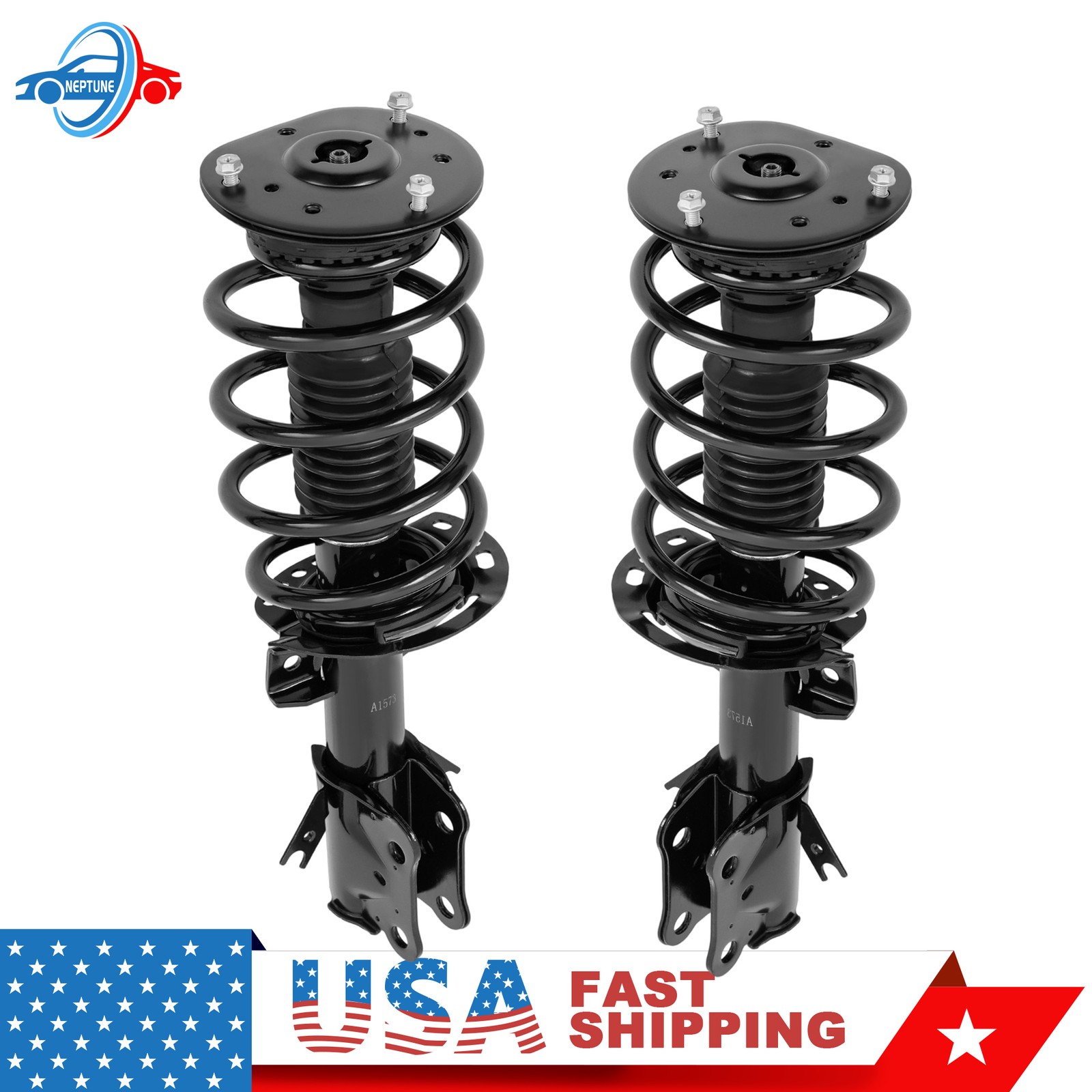 2PCS Front Shocks Struts Assembly w/ Coil Spring For 2013-2020 Ford Fusion FWD