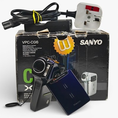 Sanyo Xacti VPC-CG6 6.0MP Camcorder Dark Blue 5x Zoom Digital