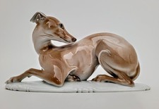 Rosenthal Porcelain Greyhound / Whippet Dog Figurine T Karner Signed Model 80 #1