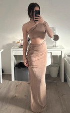 ASOS Damen Abendkleid beige